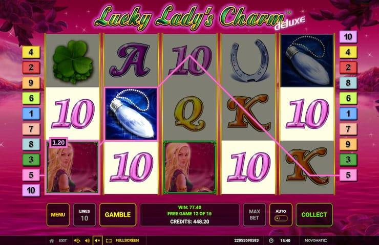 Milyen funkciókat kínál a Lucky Lady’s Charm Deluxe? Milyen funkciókat kínál a Lucky Lady’s Charm Deluxe?